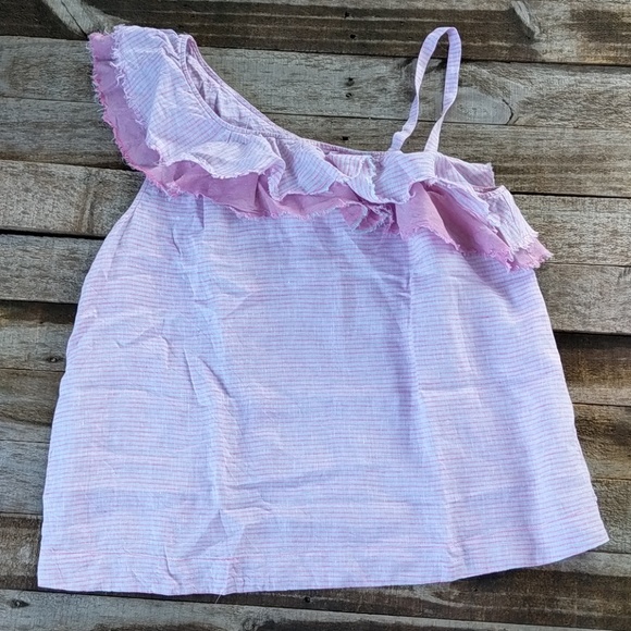 Anthropologie Holding Horses Ruffled Linen top - Picture 3 of 7